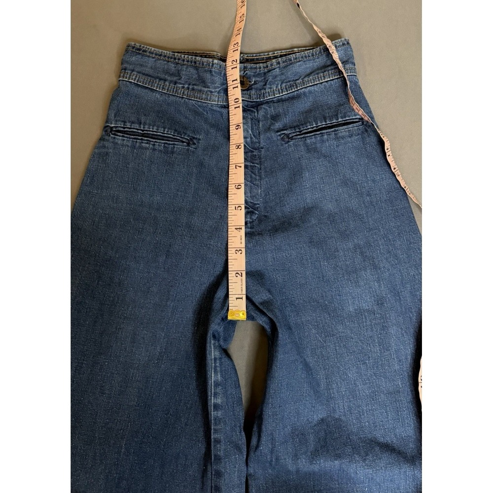 VTG 70s Levi's‎ Flared Jeans Womens 24 Back Buckle Talon Bell Bottom High Rise - Picture 5 of 16